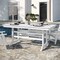 Flash Furniture Abraham Indoor/Outdoor 72-in Rectangle Recycled HDPE Adirondack Dining Table for 6 in White LE-HMP-158-01-WHT-GG - alternate 9